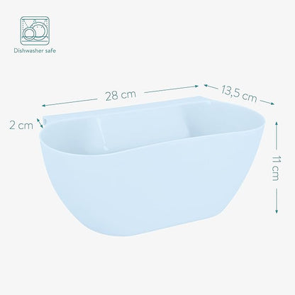 Navaris Hanging Waste Bins Set of 2 - Garbage for Food Scraps and Compost - Small Hanging Trash Can Counter or RV, Small Kitchen Trash Can, Dustbin