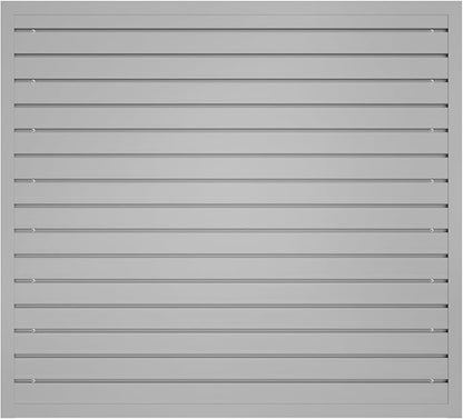 NeatiEase Slatwall Panel Wall Storage Systems, 4 x 4ft Slat Wall Paneling Garage Wall Organizer, Heavy Duty Wall Mounted PVC Wall Rack (Gray)