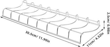 PRETYZOOM Single Layer Kitchen Dishes Drying Rack, 8 Capacity Kitchen Counter Dishrack for Accommodating Dishes, Space Saving Organizer Rack