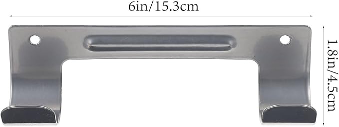 TOYANDONA Ironing Board Wall Mount with Double Metal Hooks, Gray Foldable Space-Saving Holder for Laundry Room Storage and Organization