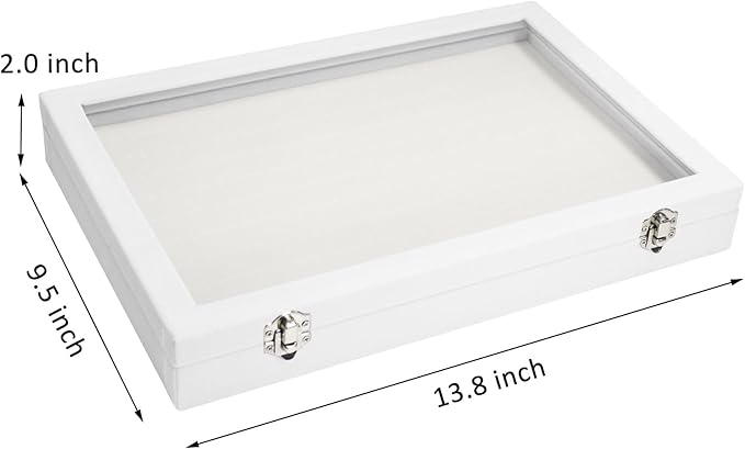 Rings Organizer Tray 100 Slot Velvet Ring Earring Storage Box TranSparent Cover Jewelry Store Ring Display Box Jewelry Display Cabinet for Girl Wife Mother
