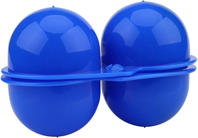 2 Grids Camping Egg Container, 4.53x2.95inch Blue Eggs Holder Campings, Portable Camping Egg Holders for Outdoor Campings Picnic