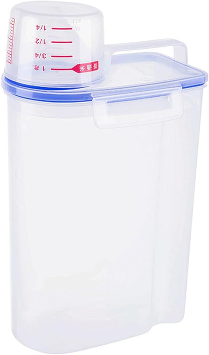 Laundry Powder Storage Container Organizer, 2L Portable Multipurpose Laundry Soap Dispenser for Home, Bathroom, Dorm