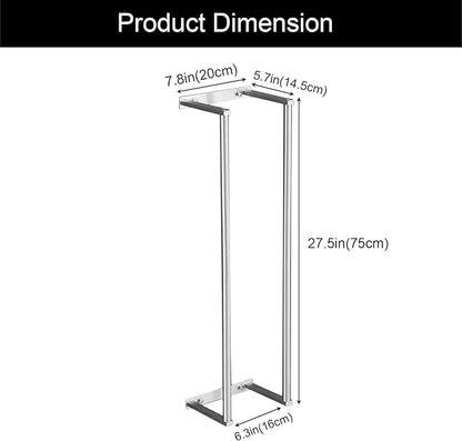 Towel Racks for Bathroom, NEWRAIN Stainless Steel Rolled Towel Storage Wall Mounted Bath Towel Holder for Folded Large Towel Washcloths, Bathroom Organizing Brushed Nickel