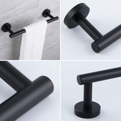 Matte Black Hand Towel Bar SUS 304 Stainless Steel 12-Inch Towel Rack Holder for Bathroom Wall Mount