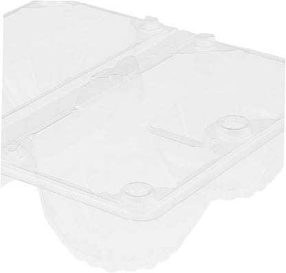 6pcs Goose Egg Packaging Box Egg Crate Plstic Egg Tray Half Dozen Egg Cartons Egg Storage Organizer Goose Egg Holder Clear Egg Cartons Holder Pulp Egg Cartons Eggs Pvc Transparent