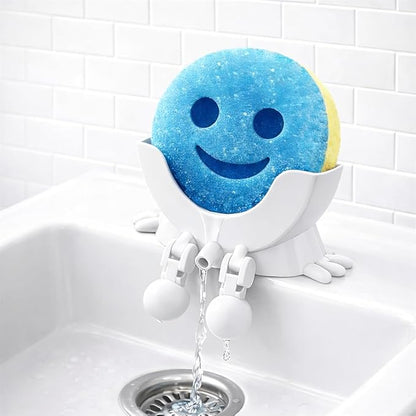 Drip Daddy Peeing Sink Caddy Rack with Drainage – Funny Scrub Sponge Holder & Soap Organizer, Compact Kitchen Countertop Storage Stand Accessory