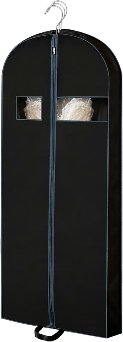 60 inch Dress Garment Bag for Suits, Dresses and Gowns – Long Garment Cover for Closet Storage and Travel Protection