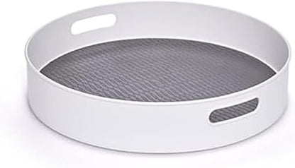 Copco Under-Sink Pantry and Cabinet Organizer, 18-Inch, Revolving Storage Solution, White and Gray