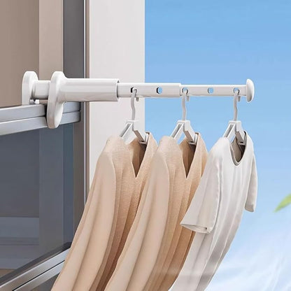 2 Pack Clothes Drying Rack for Travel Retractable Bar Laundry Hanger Portable Collapsible for Student Accommodation, Travel,Car,Suitcase (2)