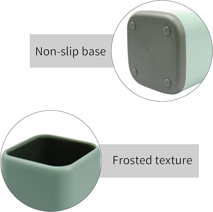 ZUFECY Pencil Holder, Pen Cup Makeup Brush Holder, Desktop Organizer Storage Case Scandinavian Design Stationery for School Home Office Supplies (Green)