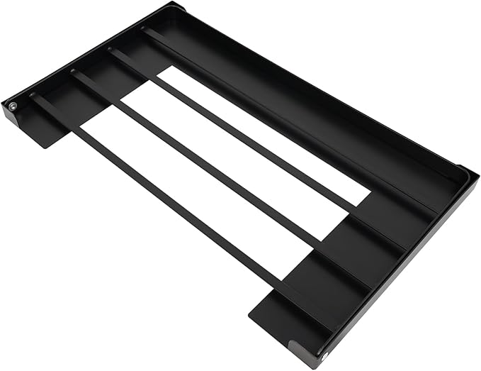 Magnetic Folding Shelf, Magnetic Multi-Purpose Organizer Shelf Magnet Rack Mount on Washing Machine or Fridge, Durable Folding Rack for Laundry Room, Bathroom, Kitchen (Black)