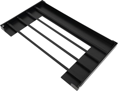 Magnetic Folding Shelf, Magnetic Multi-Purpose Organizer Shelf Magnet Rack Mount on Washing Machine or Fridge, Durable Folding Rack for Laundry Room, Bathroom, Kitchen (Black)
