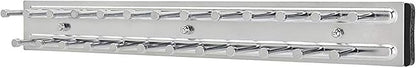 Rev-A-Shelf Pullout 14 Inch Side Mount Extending Closet Tie and Belt Organization Storage Rack Holder for Up to 25 Ties, Chrome, TRC-14CR