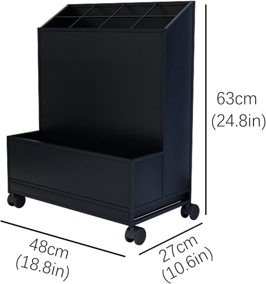 SEIFE Movable Commercial Metal Large Capacity Umbrella Holder With removable drain tray,Can hold 30 umbrellas，Indoor Entryway Umbrella stand，For Hotel,Offices,home(Gold)