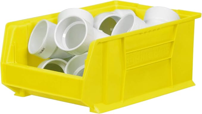 Akro-Mils 30281 Super-Size AkroBins Plastic Storage Bins, Space-Saving Stackable Bins for Garage, Classroom, Warehouse Organization, 20" L x 12" W x 8" H, Clear, 3-Pack
