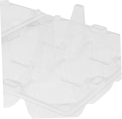 6pcs Goose Egg Packaging Box Egg Storage Bin Half Dozen Cartons Easter Cartons Fresh s Pulp Container Pulp Flat Refrigerator Organizer Pvc Transparent
