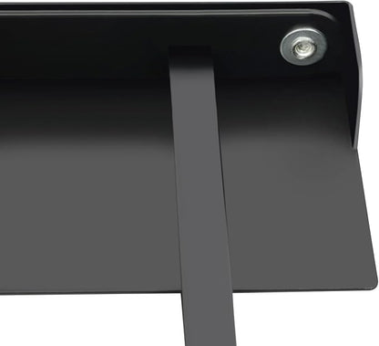 Magnetic Folding Shelf, Magnetic Multi-Purpose Organizer Shelf Magnet Rack Mount on Washing Machine or Fridge, Durable Folding Rack for Laundry Room, Bathroom, Kitchen (Black)