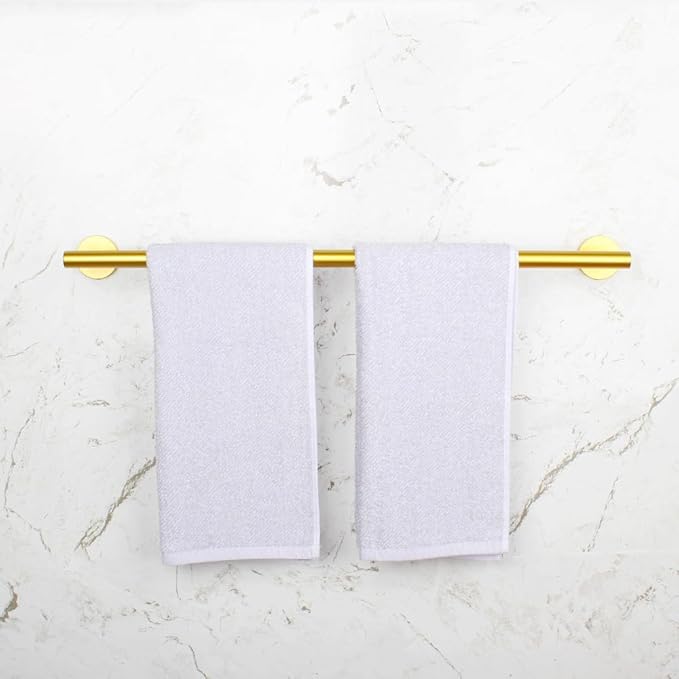 30-Inch Single Towel Bar Gold Towel Holder Bathroom Organizer SUS 304 Stainless Steel Wall Mount