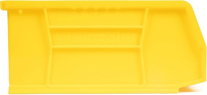 Hudson Exchange 5-1/2" x 4" x 3" Plastic Stackable Storage Bin and Hanging Container, Yellow