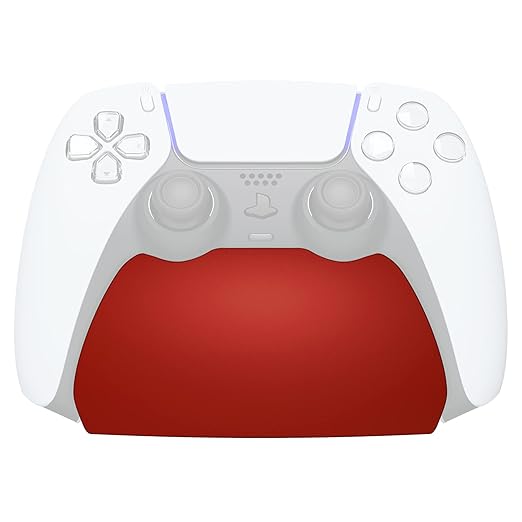 PlayVital Red Controller Display Stand for ps5, Gamepad Accessories Desk Holder for ps5 Controller with Rubber Pads