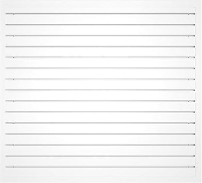 NeatiEase Slatwall Panel Wall Storage Systems, 4 x 4ft Slat Wall Paneling Garage Wall Organizer, Heavy Duty Wall Mounted PVC Wall Rack (White)