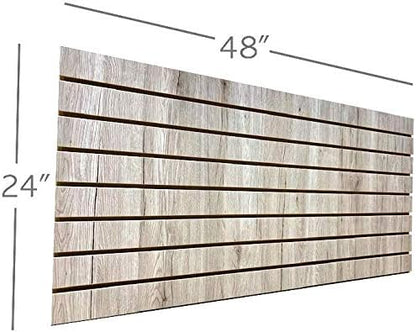 Weathered Barnwood Slatwall Panels 24"H x 48"L (Set of 2 Panels)