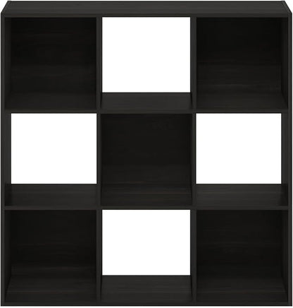 Furinno PELLI Closet Organizers and Storage, 9-Cube Closet Organizer, Open Shelf Closet Storage, for Wardrobe, Bedroom, Living Room, Espresso