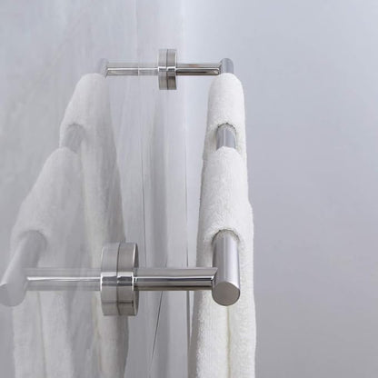 SUS 304 Stainless Steel 24-Inch Towel Bar Wall Mounted for Bathroom Modern Style Polished Finish