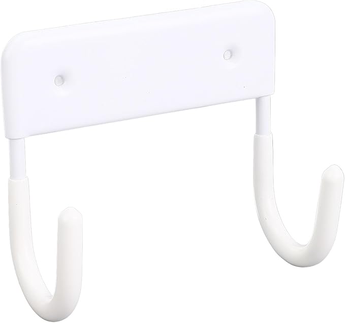 Ironing Board Holder Wall Mount, Iron Metal Ironing Board Hanger, Space Saving Iron Board Hook Wall Mount for Laundry Room Organization and Storage (Milky White)