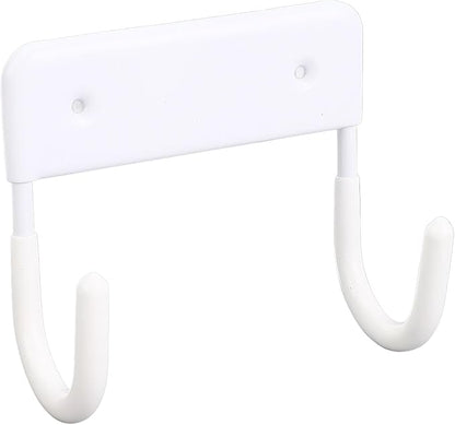 Ironing Board Holder Wall Mount, Iron Metal Ironing Board Hanger, Space Saving Iron Board Hook Wall Mount for Laundry Room Organization and Storage (Milky White)