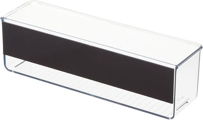 iDesign Magnetic Medium Clear Plastic Organizer Bins for Laundry Room Storage
