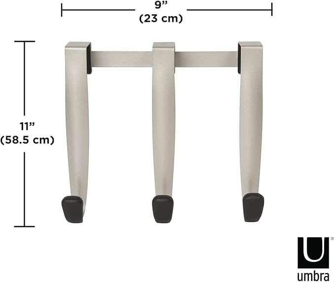 Umbra Schnook Over-the-Door Hook, 3-Hook