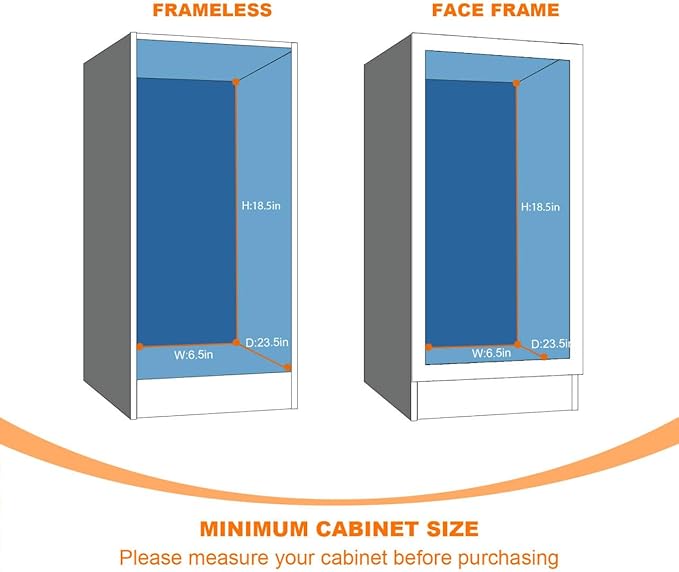 Narrow Pull Out Cabinet Organizer - 5" W x 21" D, 2-Tier Kitchen Cabinet Drawer Slide Out Shelves, Chrome
