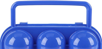 FantasyDay 6 Grids Egg Holders, Sturdy Shockproof Durable Egg Cartons Egg Containers With Lid for Refrigerator - Large Capacity Egg Organizer Box for Home Kitchen Outdoor Picnic Hiking Storage