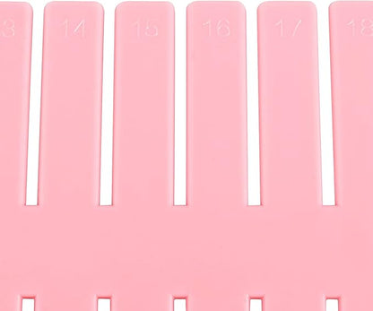 ZOENHOU 60 PCS DIY Drawer Divider Organizers, Pink Grid Drawer Dividers, Adjustable Premium Plastic Organizers for Makeup Drawers Desktop Kitchen Drawer Organizers and Storage, 12.6 x 2.76 Inch