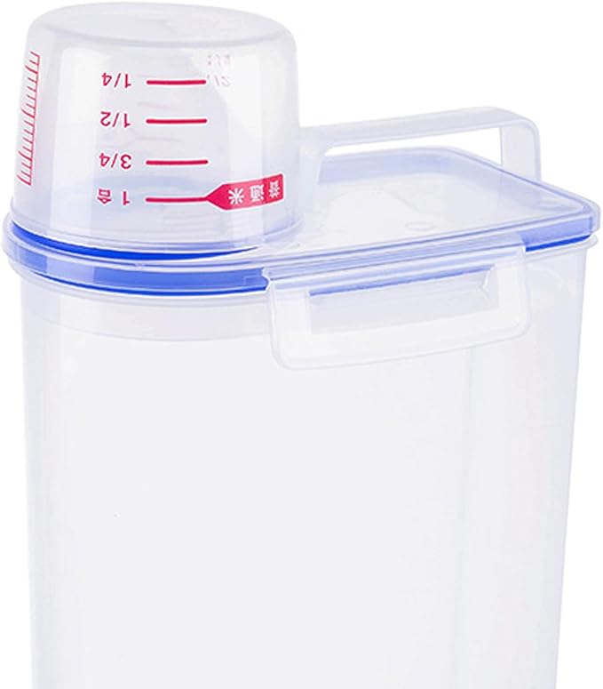 Laundry Powder Storage Container Organizer, 2L Portable Multipurpose Laundry Soap Dispenser for Home, Bathroom, Dorm