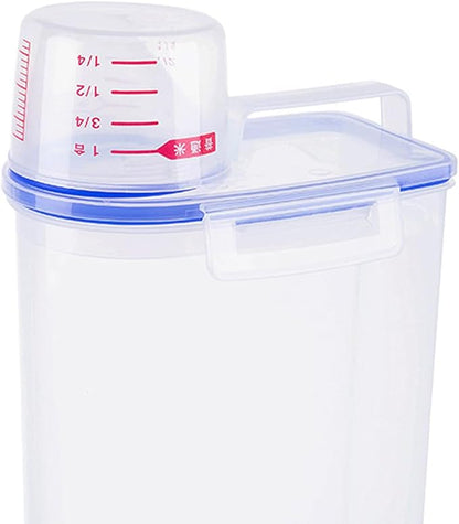 Laundry Powder Storage Container Organizer, 2L Portable Multipurpose Laundry Soap Dispenser for Home, Bathroom, Dorm