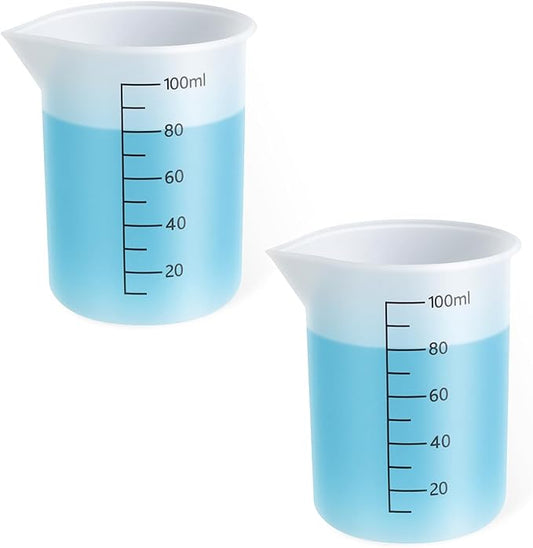 2pcs Silicone Laundry Detergent Measuring Cup Laundry Measuring Cup, Double-Sided Scale Silicone Dispenser Cups Reusable for Liquid Flexible Washable Liquid Detergent Cups for Home Dormitory Hotel