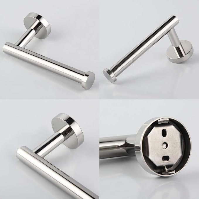 GERZ SUS 304 Stainless Steel Toilet Paper Roll Holder Paper Towel Dispenser Tissue Hanger Wall Mounted Polished Chrome