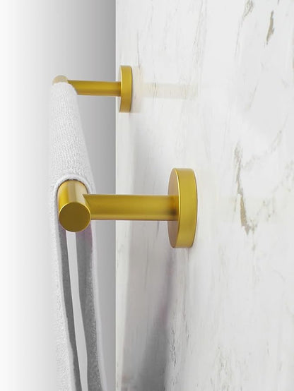 SUS 304 Stainless Steel Hand Towel Bar 12-Inch Bathroom Towel Holder Kitchen Dish Cloth Hanger Wall Mount Gold Finish