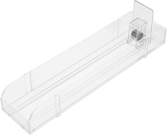 Zerodeko Convenience Store Beverage Pusher Tray Rack Retail Can Organizer for Refrigerator Self Pushing Soda Can Dispenser Dual Sided Design 4CM High Long