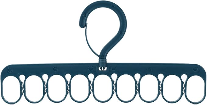 Clothes Drying Rack 8 Clips 9 Rings Space Saving Laundry Drying Racks Windproof Socks And Underwear Hanger Hanger For Socks And Underwear Clip And Drip Hanger Clothes Hanger Hanging Drying Rack, Gray