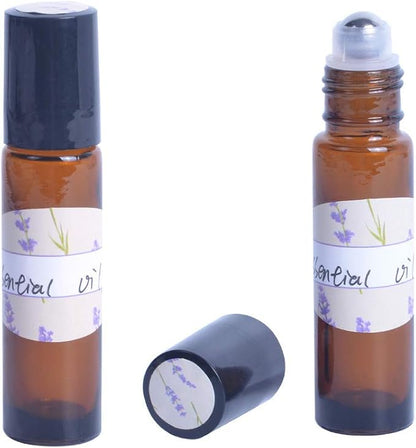 Essential Oil Labels Stickers for Bottles Round Chapstick Labels for Tubes Plant Pattern Botanical Aesthetic Label Sticker