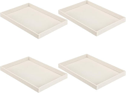 Quelay Stackable Jewelry Tray Jewelry Organizer Tray Showcase Display Empty Plate Bracelet Ring Earring Organizer