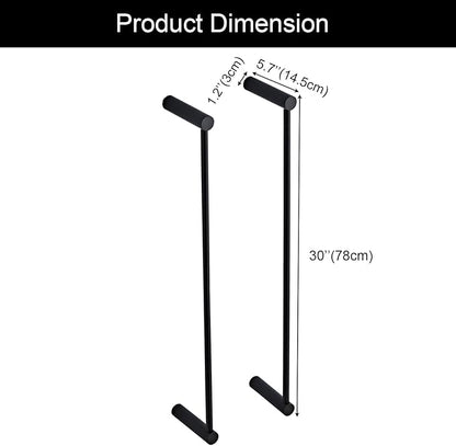 Towel Racks for Bathroom, NEWRAIN Wall Mounted Stainless Steel Organizer, Matte Black Rolled Towel Storage Wall-Mounted Bath Towel Holder for Folded Large Towel Washcloths ﻿