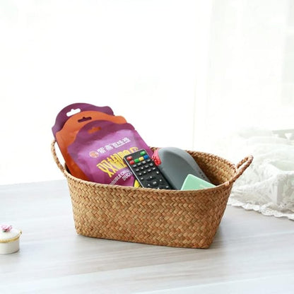 DOKOT Woven Rattan Baskets - Set of 3, Perfect for Kitchen Storage and Organizing Fruits