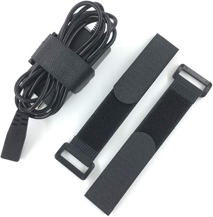 Fastening Hook and Loop Cable Straps,10Pack Black Self-Adhesive Cable Ties,Nylon Securing Straps with Buckles,Adjustable and Reusable Cinch Straps for Cords Organized and Tidy(1" x 12")
