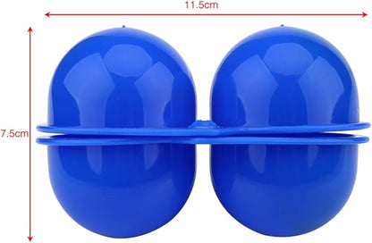 FILFEEL Portable Egg Storage, Eggs Holder Box Container Hiking Outdoor Camping Carrier For 2 Egg Case (Blue)