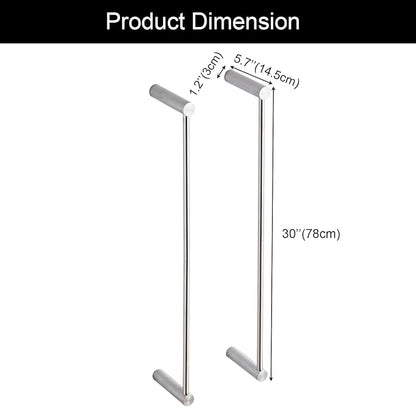Towel Racks for Bathroom, NEWRAIN Wall Mounted Stainless Steel Organizer, Brushed Nickel Rolled Towel Storage Wall-Mounted Bath Towel Holder for Folded Large Towel Washcloths